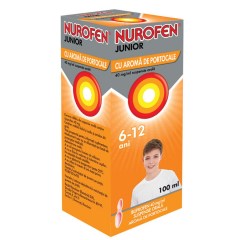 Nurofen Junior 6-12 ani Supensie Orala Orange 100 ml